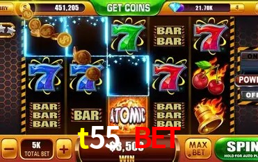 Slots online da t55 bet com jackpots progressivos